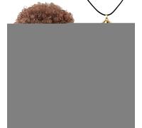 Générique Accessoires de costumes disco, accessoires disco des années 70 pour femmes - 5 pièces accessoires de boule ensemble de costumes des années 70,Perruque afro, boucles d'oreilles, bracelet, l