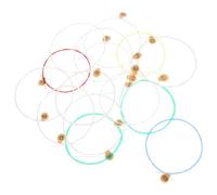 Générique Accessoires de Harpe Lyre 15 Pièces en Laiton, Jeu de Cordes de Rechange pour Instrument à Cordes, pour Petite Harpe, Conçu pour Musiciens Débutants et Couleur Couleur Aléatoire