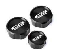 Générique Accessoires de Moto Bouchons de réservoir de Liquide de Frein d'embrayage Avant et arrière Couvercle d'huile Compatible avec CB1000R CB 1000R Cb1000 R 2009-2015 2016