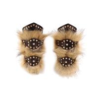 Générique Accessoires de protège-Poignets cloutés à Rivets Manchette de Poignet en Cuir PU avec Rivets Bracelets réglables pour la Conduite de Poignets réglables