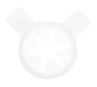 Générique Accessoires de Rechange pour Machine à Glace Buses Fantaisie Blancs Couvercles de Modelage pour Appareil à Glace à L'Italienne