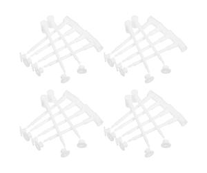Générique Accessoires et Blanc 100pcs Vent Plastique Moulin à Coudes Facile à Installer Polyvalent pour Déco Extérieur
