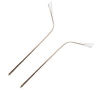 Générique Accessoires Lunettes de Soleil 2 Pièces Bras de Remplacement en Alliage et Silicone Or, Facile à Installer Super Résistance, Réparation pour Branches