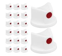 Générique Accessoires pour Bombe de Peinture Aérosol 25 Pièces Capuchons de Buse Blancs en PE Design Étanche Remplacement Facile pour Usage Intérieur et Professionnel