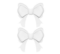 Générique Accessoires pour Casque Audio | 1 Paire de Clips Mignons Esthétiques,Décoration Nœud en Silicone de Casque | Accessoire pour Femmes Étudiantes et Adolescents à