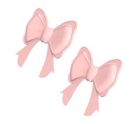 Générique Accessoires pour Casque Audio - 2 Élastiques Anti-Dérapage Mignons - Nœud en Silicone pour Personnaliser Vos Écouteurs | pour Jeux Travail École Vidéo Déplacements Femmes Filles Ados