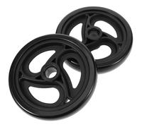 Générique Accessoires pour Chariots 2pcs Roulettes Robustes en Plastique Noir, Roulement Silencieux et Fluide, pour Panier Courses et Chariot Épicerie