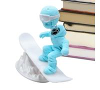 Générique Accessoires pour Tableau de Bord | Figurines Amusantes Imprimées en 3D - Décorations Automotive Skieur Homme,pour Longs Trajets, Déplacements Quotidiens, Voyages en Camping-Car, SUV,