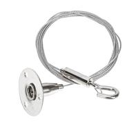 Générique Accessoires Suspendre pour Tableaux en Câble Métallique Acier Inoxydable 2 Mètres Crochet de Sécurité Support Solide pour Cadres Photo et Luminaires pour Exposition Murale