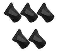 Générique Accessoires Universels pour Sèche-cheveux 5pcs en Plastique Noir, Diffuseurs et Embouts Concentrateurs pour Cheveux Bouclés, Usage Professionnel en Salon Domicile