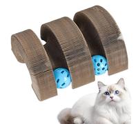 Générique Accordion Scratch Pad - Cat Toy Board for Training | Foldable Design with Interactive Balls, Textured Grip, Mental Stimulation Tool, Indoor Play Accessory for Travel and Family Time