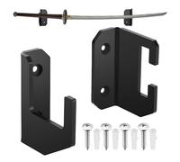 Générique Accroche Murale pour Épée - Support D’Affichage Horizontal pour Sabres LED, Système De Fixation Discret | Porte-Armes Décoratif pour Intérieur, Bureau, Vitrine, Salle De Jeux