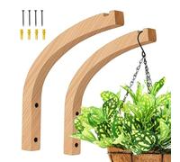 Générique Accroche-| Support Antidérapant En Bois Pour Jardinière - Crochets pour Pots de Fleurs et Crochets Muraux à s,Pour Maison, Salon, Cuisine, Balcon, Jardin, Patio, Ferme, Porche, Cour