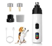 Générique Accuratew Rechargeable USB Charging Electric Pet Nail Grinder, Accuratew Electric Pet Nail Grinder, 3-Speed Low Noise Waterproof, Safe and Quiet Nail Trimmer for Cats and Dogs (1 Pcs)