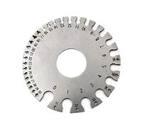 Générique Acier Inoxydable 0-36 Rond AWG SWG jauge de Fil épaisseur Mesure du diamètre de la Feuille métal machiniste Plaque de Mesure règle 32CD