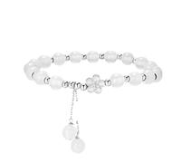Générique Acier Messages Pour Couleurs Anneaux blanche délicate de léger pour cadeau féminin Classique Bracelet Mm Pierres Jonc Hommes Bijoux (White, One Size)