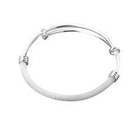 Générique Acier Noir Naturelle Argent Bracelet Bracelet Ladies Open Plusieurs Naturelle Naturelle Largeur Femmes Bijoux (C, One Size)