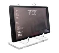 Générique Acrylic Book Display Stand - Clear Acrylic Book Display | Anti-Slip Vertical Rack | Space-Saving Storage Organizer for Office Nursery Room Kitchen Classroom Living Library