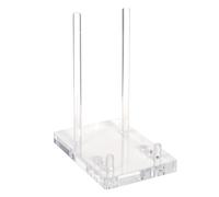 Générique Acrylic Book Stand, Clear Adjustable Holder, Decorative Display Frame, Cookbook Comic Textbook Holder for Artwork Cards Platter Living Room Study Home Office Desk Use Durable