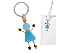 Générique Acrylic Key Chain - Sea Glass Pendant Charm, Handmade Friendship Keychain with Decorative Design, Cute Bag Accessory Key Holder, Aesthetic Keychain Gift for Women Men Backpack Wallet Use