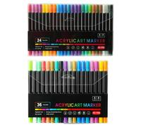 Générique Acrylic Paint Markers - Double-head Paint Pens Acrylic Markers