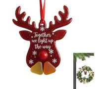 Générique Acrylic Sea Glass Ornaments, Friendship Holiday Decorations in Snowflake, Tree, Reindeer, Bell, and Star Shapes for Indoor Bedroom, Windowsill, Yard, and Family Gatherings