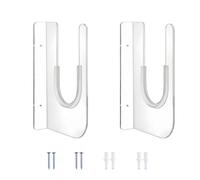 Générique Acrylic Surfboard Hanger - 2 Piece Transparent Horizontal Rack | Floating Board Holder, Heavy Duty Storage Organizer | Shortboard Skateboard Display Rack for Garage, Bedroom, Livin