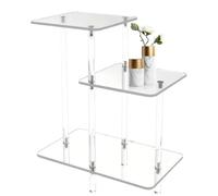 Générique Acrylic Table - Small Square Modern Home Decor Accessory