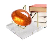 Générique Acrylic Transparent Mineral Marker Stand - Rock Display Stand | Fossil Display Stands | Displây Easel Stands for Fossil Coral Geodes Rock Mineral Agate Small Collectibles Stone Specimen