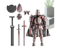 Générique Action Figure Model, Multi-Jointed Medieval Knight Full Body Model, Flexible Movable Figurine with 360-Degree Rotating Head, Detailed Design, Perfect Dining Table Decoration