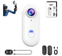 Générique ActionSnap-4K Thumb Action Camera,Mini Body Camera Action Cam with Audio&Video,Go Snap Cameras with 4k/1080p,170° Wide Angle,Mount Anywhere for Work Travel Pet Walk (White-1080Simple,128G)