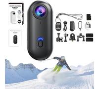 Générique ActionSnap-Thumb Action Camera, Treklon-Treklon 4s Body Cameras, HD 1080p/4K Mini Wearable Action Body, Wearable POV Cam with 170° Wide Angle for Cycling, Skiing,Diving (Black 4k,32G)