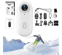Générique ActionSnap-Thumb Action Camera, Treklon-Treklon 4s Body Cameras, HD 1080p/4K Mini Wearable Action Body, Wearable POV Cam with 170° Wide Angle for Cycling, Skiing,Diving (White 4K,128G)