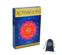 Générique Activations de la géométrie sacrée Oracle Tarot Cards,Sacred Geometry activations Oracle Tarot Cards,with Bag,Party Game,Jouets de voyance