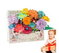 Générique Activités Créatives Florales pour - Jouets Bouquets de Fleurs | Kit Éducatif d'Activité Manuelle pour Maison École Maternelle Filles Garçons