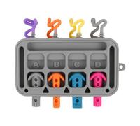 Générique Activity Board, Silicone Plug in Boards Toys, 6.69x5.9in Early Development Educational Toy, Design, Interactive Learning Tool for Kids Aged 1 to 3 Years Old