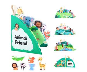 Générique Activity Book - Machine Washable Educational Travel Toy Book | Portable Learning Set Interactive Skill Building Pages for Home, Car, Classroom, Road Trip, Vacation, Parent Or Child