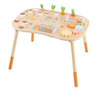 Générique Activity Table Toy - Shape Sorter Color Matching Game, Wooden Learning Table with Legs, Activity Center | for 1-3 Year Old Boys Girls Grandparents Birthday Kindergarten