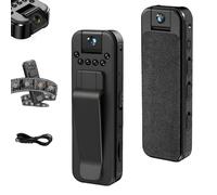 Générique Actualous Body Camera, HD 1080P Mini Rechargeable Body Camera with Night Vision & 180 Rotating Lens, Wearable Video Recording, for Indoor, Outdoor, Traveling, Sport (WiFi)