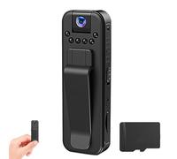 Générique Actualous Body Camera, HD 1080P Mini Rechargeable Body Camera with Night Vision & Rotating Lens, Wearable Video Recording, for Indoor, Outdoor, Traveling, Sport (WiFi Model 32G)