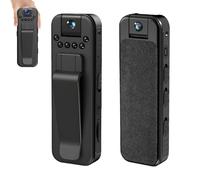 Générique Actualous Body Camera, HD 1080p Rechargeable Mini Body Camera with Night Vison&Rotating Lens, Mini Photographic Equipment with Audio and Video Recording (WiFi)