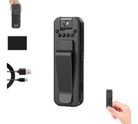 Générique Actualous Body Camera, HD 1080p Rechargeable Mini Portable Body Camera with Night Vison&Rotating Lens, earable Recording, Small POV Cam for Indoor, Outdoor, Traveling, Sport (WiFi,32G)
