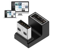 Générique Adaptateur 3.0 90 Degrés - Un Connecteur Masculin À Femelle, De Données À Haute Vitesse De 10 Gbit/S | Extender Side Se Penchez Le Haut du Téléphone Mobile Adaptateur