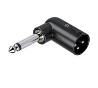Générique Adaptateur à Angle Droit 1/4" XLR mâle pour Table de mixage | Pédales D ' effets