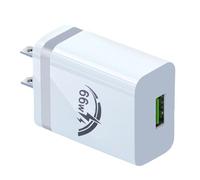 Générique Adaptateur bloc USB - Adaptateur de prise d'alimentation murale à charge rapide 66 W - de prise de voyage chargeur mural américain pour smartphones, montres connectées, écouteurs, consoles