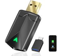 Générique Adaptateur CarPlay sans Fil - Adaptateur Android Auto sans Fil, Wi-FI 5,8GHz Plug & Play, Mini et Stable, iOS 10+/Android 10+, Connexion Automatique Rapide pour Voitures à partir. (1pièces)