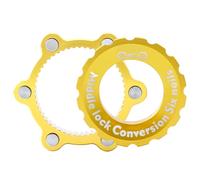 Générique Adaptateur Centerlock 6 Fixations - Moyeu De Conversion pour Disque De Frein VTT | Entretoise en D'Aluminium Center Lock Six Broches | Compatible avec VTT, Dirtbikes Et Configuration