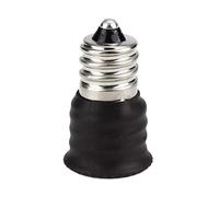 Générique Adaptateur-convertisseur de douille E12 à E14 pour lampe adaptateur ampoule L-ED transforme la vis en connecteur compatible avec toutes les tensions base cuivre nickelé facile utiliser