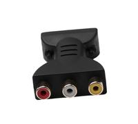 Générique Adaptateur Convertisseur Numérique vers AV 3Rca Noir Compact Compatible Affichage 3D et Ethernet pour Usage Domestique