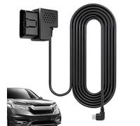 Générique Adaptateur d'alimentation OBD - Prêt à l'emploi 12V/24V 5V Abaissement de Tension Hardwire,Câble pour Moniteur de Voiture,pour Installation, Voyages, Parking Auto, Conduite et Nuitée